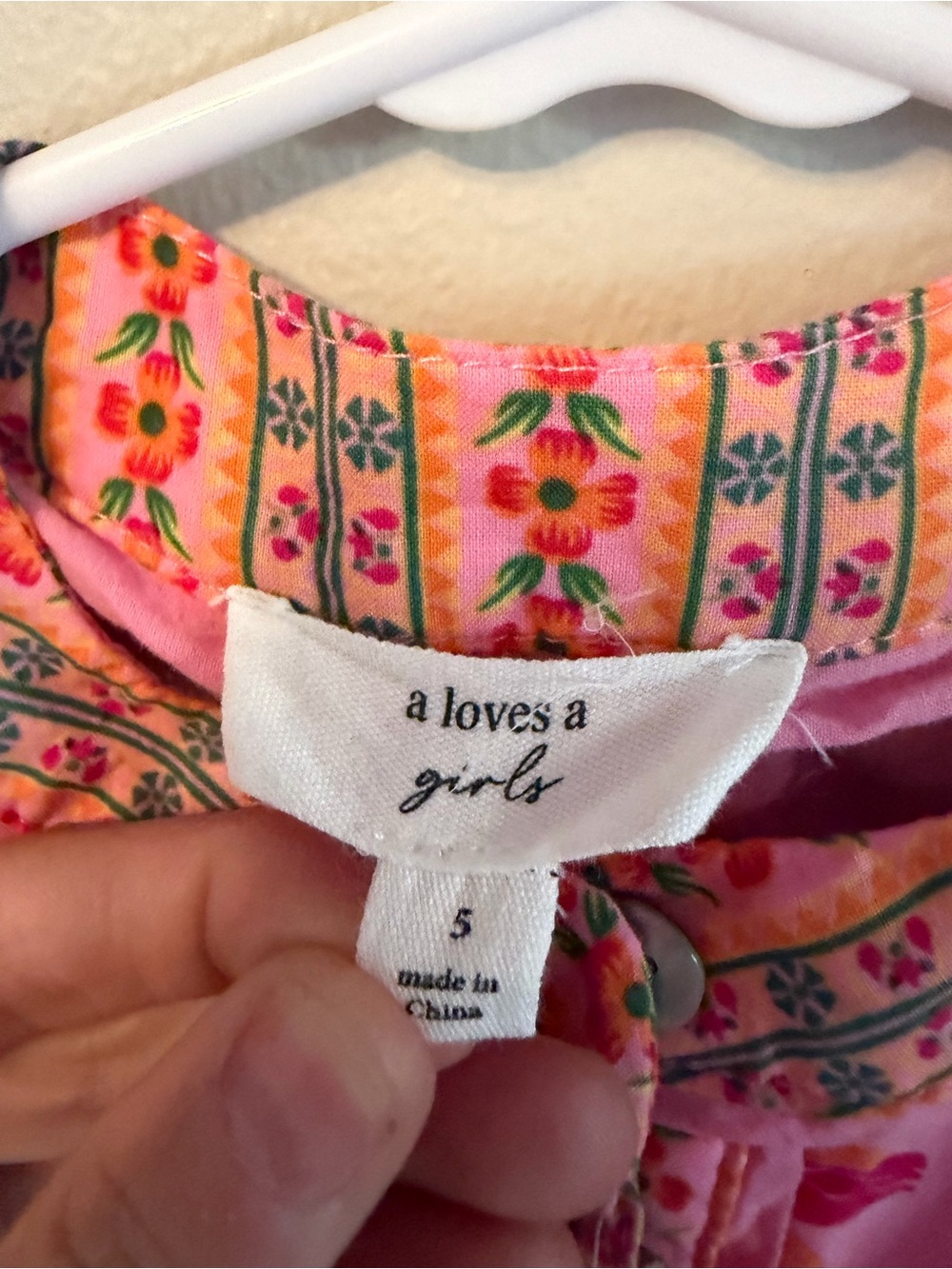 A loves A Pink Floral Button-Front Dress - Picture 4 of 4